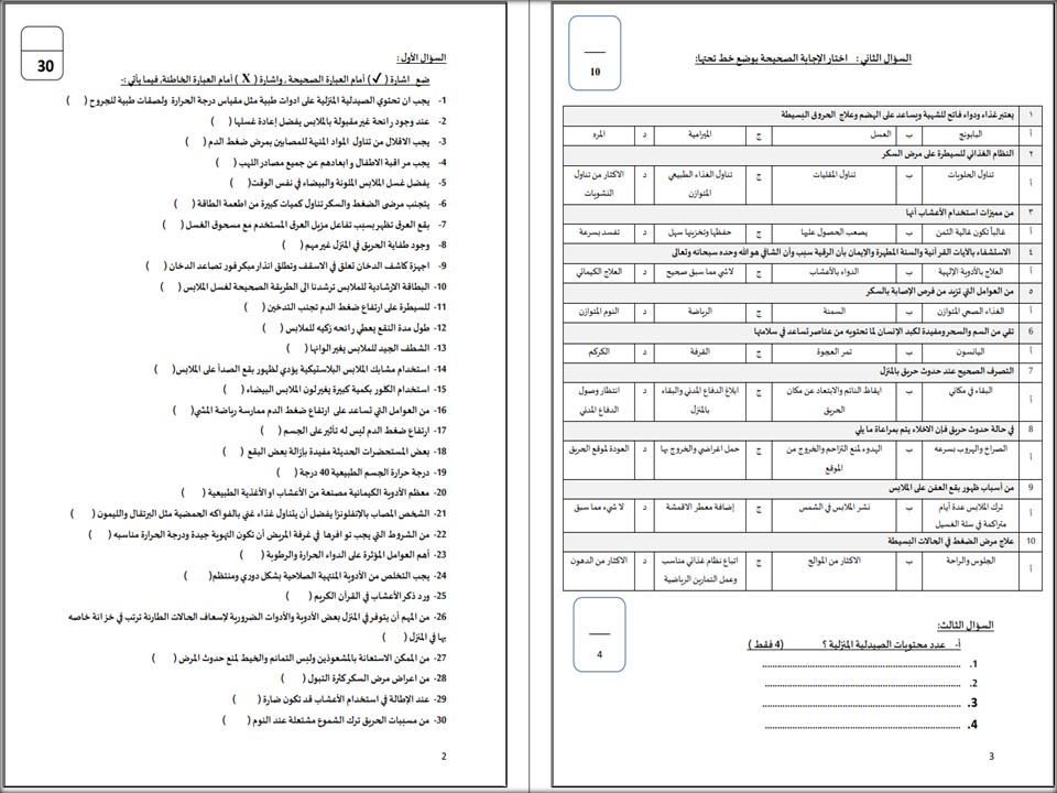خريطة نواتج التعلم مادة مهارات حياتية ثالث متوسط